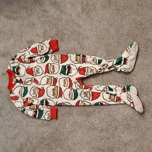 Carter's fleece Santa footie 24m